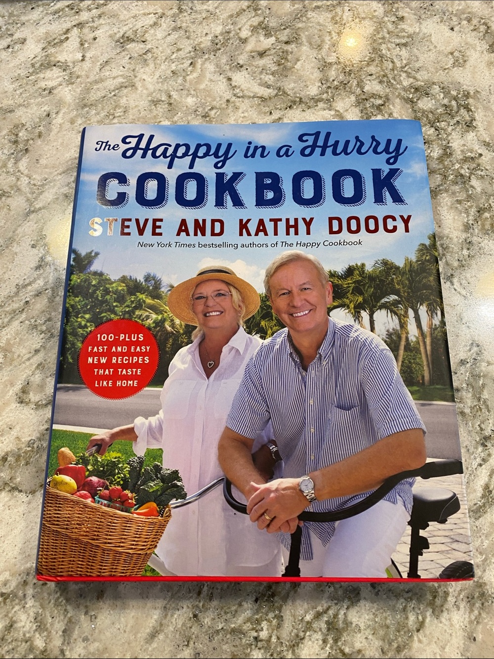 The Happy in a Hurry Cookbook by - Blue Cover